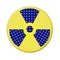 Radioactive yellow sign