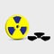 Radioactive yellow sign