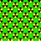Radioactivity emblem danger power icon background green black yellow