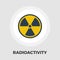 Radioactivity icon flat