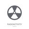Radioactivity icon. Trendy Radioactivity logo concept on white b