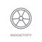 Radioactivity icon. Trendy Radioactivity logo concept on white b