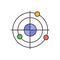 Radiolocation vector icon which can easily modify or edit.