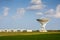 Radiotelescope: parabolic antenna and linear array antenna