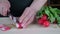 Radish on the cutting Board