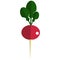 Radish icon, flat vector isolated illustration. Farm fresh vegetable. Healthy food.