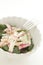 Radish and kanikama crab stick salad