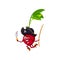 Radish pirate vegetable isolated beetroot emoticon