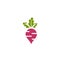 Radish symbol, fresh nature healthy illustration symbol