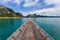 Raditional longtail boat with beautiful scenery view in Ratchaprapha Dam at Khao Sok National Park