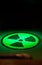 Radium Symbol on Floor in Green Light