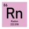 Radon chemical symbol