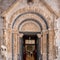 Radovan`s portal of the St Lawrence cathedral in Trogir, Croatia.