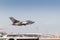 RAF Blackhawk taking off from Gibraltar airport