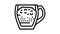 raf coffee line icon animation