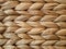 Raffia weave knitted fabric with textured surface