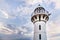 Raffles Marina Lighthouse, built in 1994 and overlooking the Tuas Second Link - Singapore\\\'s second causeway to Malaysia.