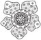 Rafflesia flower vector isolated element
