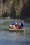 Rafting on the Dunajec river, wooden raft trip, Szczawnica, Poland