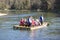 Rafting on the Dunajec river, wooden raft trip, Szczawnica, Poland