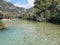 Rafting kayak in river acheron summer season , sports in greece