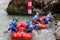 Rafting is the Russian Championship in rafting on mountain rivers. The Belaya River of the Republic of Adygea.
