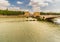 Rafts in astonishing cityscape of Verona