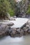 Raganello Gorges and Devil bridge in Civita, Calabria, Italy