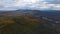 Ragged Mountain in fall aerial view, New Hampshire, USA