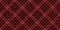 Ragged old fabric texture of traditional checkered gingham repeatable diagonal ornament with lost threads, red and burgundy colors