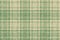 Ragged old fabric texture of traditional checkered gingham repeatable ornament with lost threads, green and beige bicolor pattern