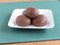 Ragi or Finger Millet Balls Stack in a Plate