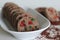 Ragi wheat cookies. Tutti fruity finger millet cookies. A healthy version of cookies made of finger millet flour instead of all