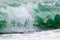 Raging Black Sea. Big wave closeup