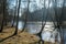 Raging Gauja: Floodwaters Strike Camping Site in Cesis, Latvia