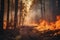 Raging Inferno Devouring Vast Forest