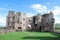 Raglan Castle ruins late medieval castle - Southeast Wales