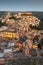 Ragusa, Italy at Dusk From Above