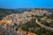 Ragusa, Sicily as dusk falls