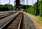 A Rail Bridge and Track in Hastings, Minnesota.