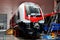 Rail car assembly plant `Stadler Minsk` is busy making comfortable electrical trains FLIRT for for Norwegian state railway NSB