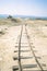 Rail in desert