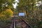 Rail Track in Autumn in the Heath Luenebirger Heide, Walsrode, Lower Saxony