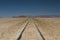 Rail track through the desert