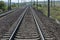 Rail-train infrastructure near village Vakarel, situated in the Sredna Gora mountain