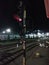 Rail train railway lamp sign red night