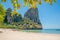 Railay west beach viewpoint, Krabi, Andaman sea in Thailand