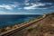 The railroad along the ocean, Pacific coast highway