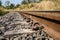 Railroad amid drought