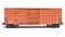 Railroad Box Car 3D rendering on white background